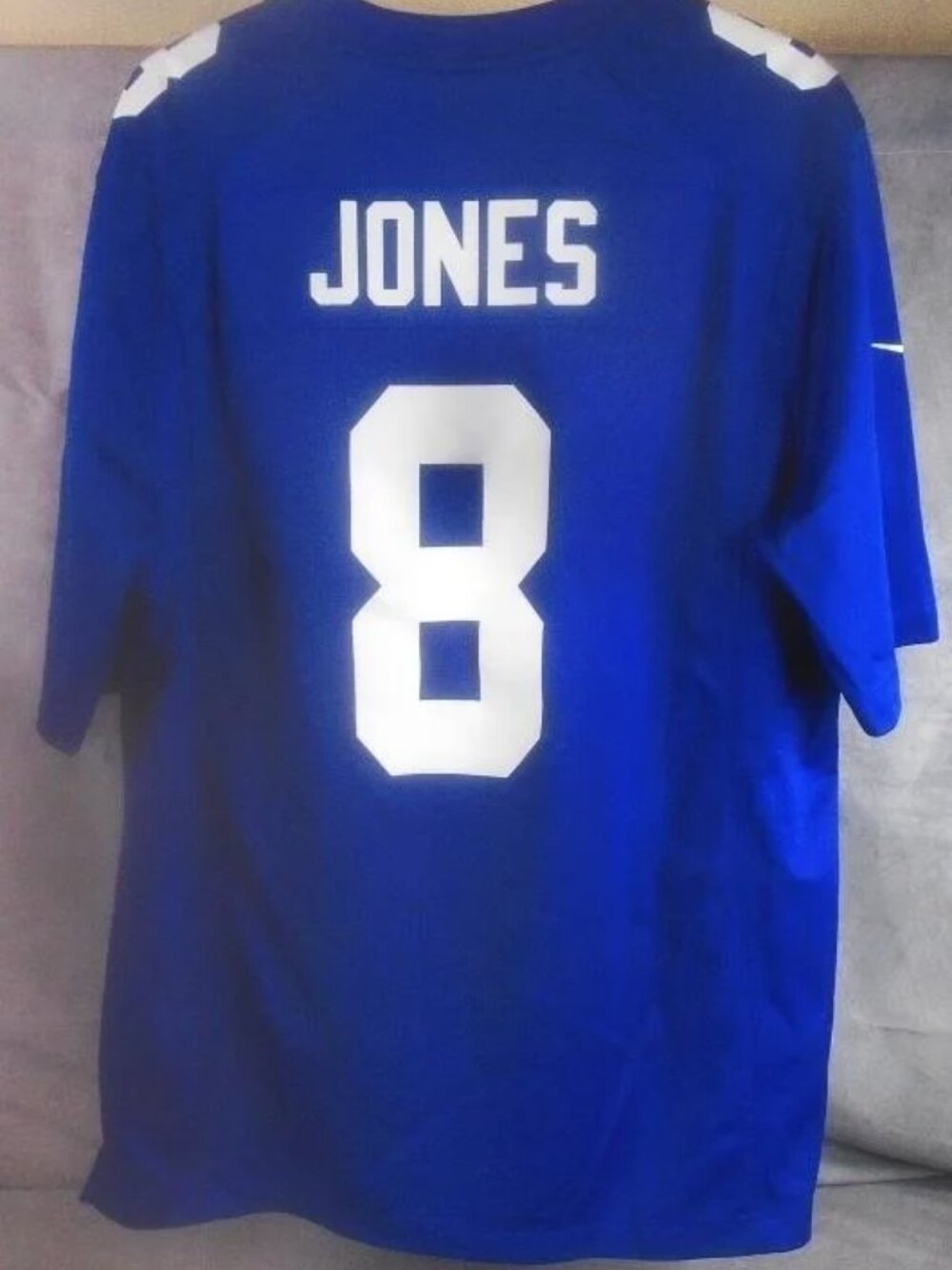 Daniel Jones New York Giants Jersey #8 Nike On Field Football NFL Blue Size L